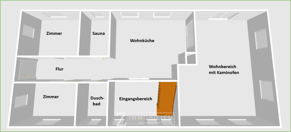 lightbox Erdgeschoss - Achtung - KEIN Maßstab, dient nur zur Orientierung