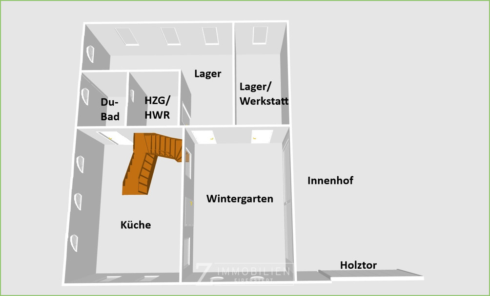 lightbox Anbau Erdgeschoss - Achtung - KEIN Maßstab, dient nur zur Orientierung