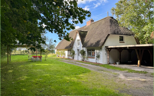 Reetdachhaus mit Carport