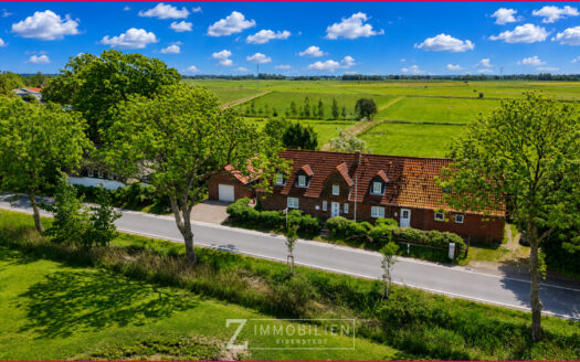 Panoramablick über die Felder Eiderstedts