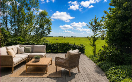 Panoramablick über die Felder Eiderstedts